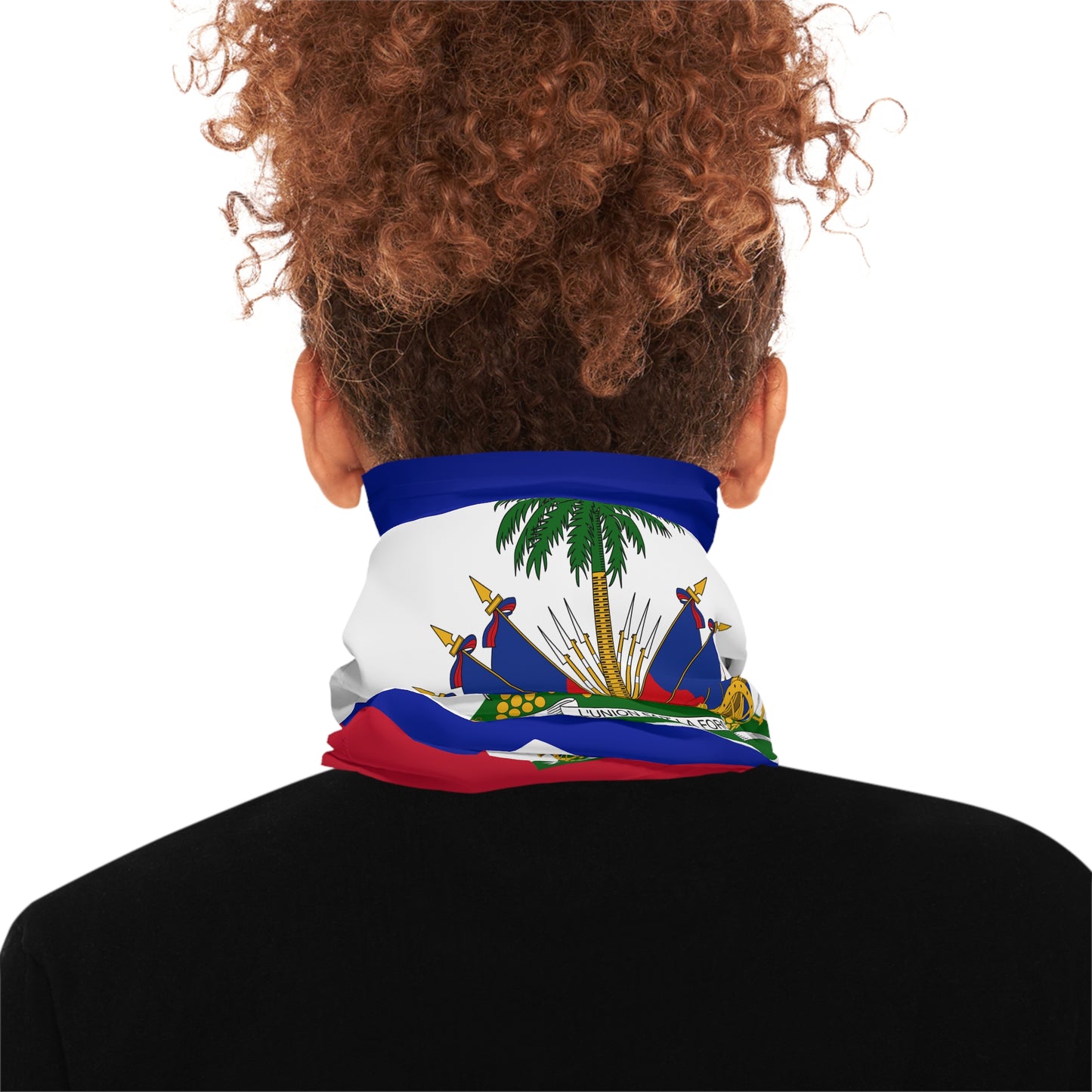 Haiti Flag Neck Gaiter – Lightweight Patriotic Face Scarf