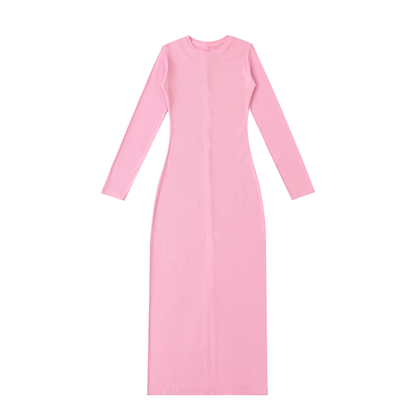 Dyed Washed Slit Maxi Dress