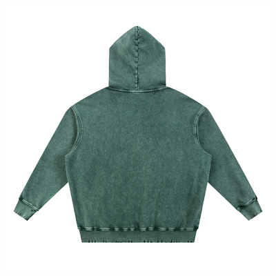 Snow Wash Hand-Frayed Heavyweight  Hoodie