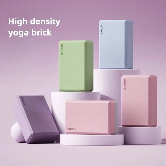 Yoga Blocks ,High Density Foam Bricks for Dance Pressure Leg and Adult Support,3 beautiful colours
