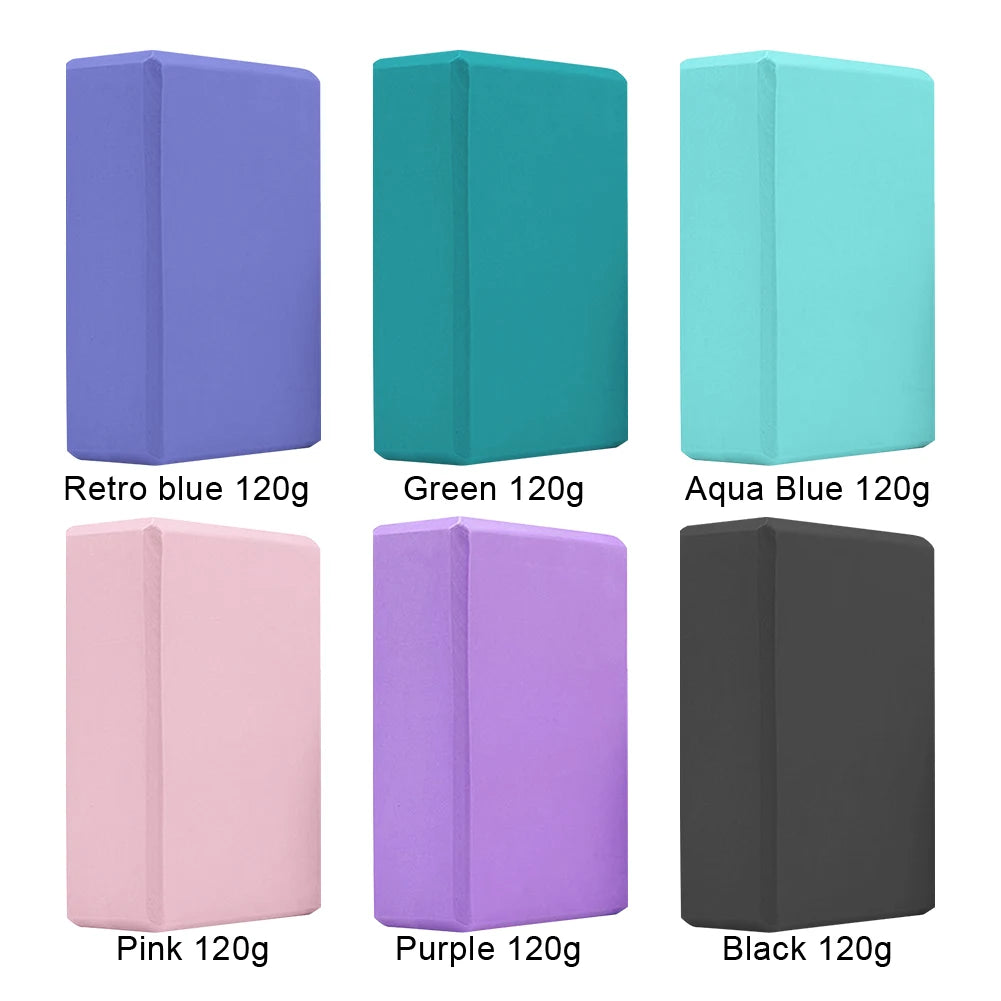 EVA Yoga Block Waterproof Yoga Building Blocks Moisture-Proof High Density Yoga Blocks Body Shaping Yoga Blocks for Meditation
