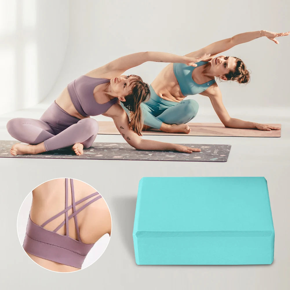 EVA Yoga Block Waterproof Yoga Building Blocks Moisture-Proof High Density Yoga Blocks Body Shaping Yoga Blocks for Meditation