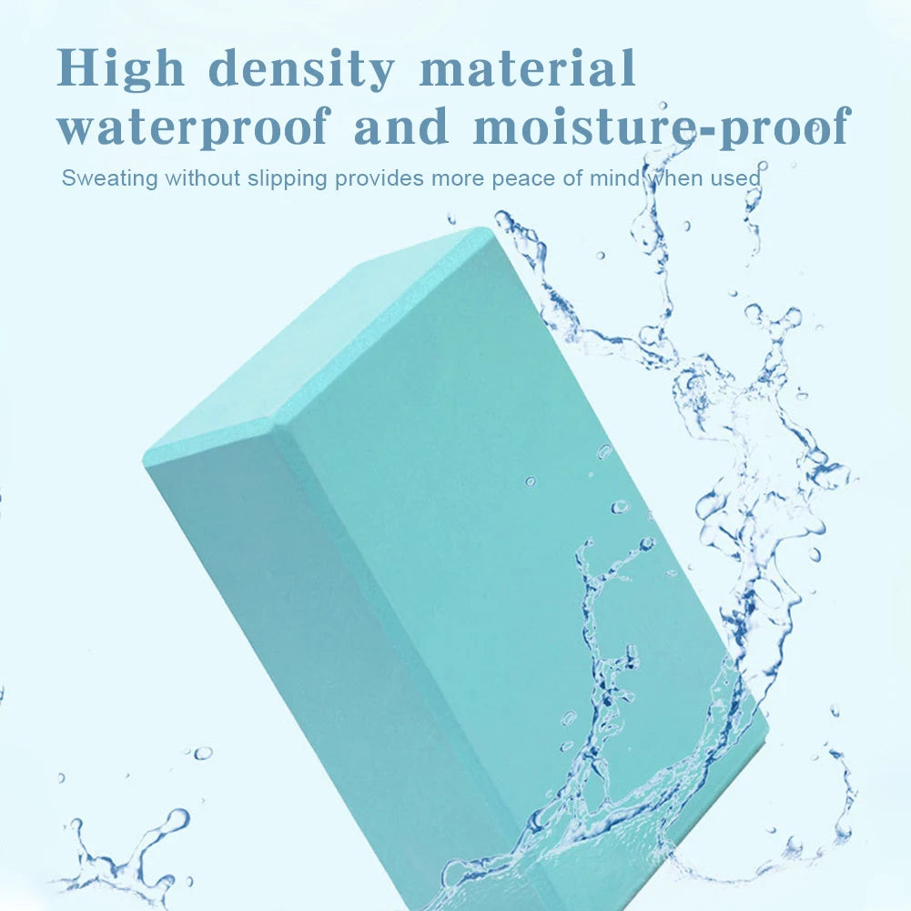 EVA Yoga Block Waterproof Yoga Building Blocks Moisture-Proof High Density Yoga Blocks Body Shaping Yoga Blocks for Meditation