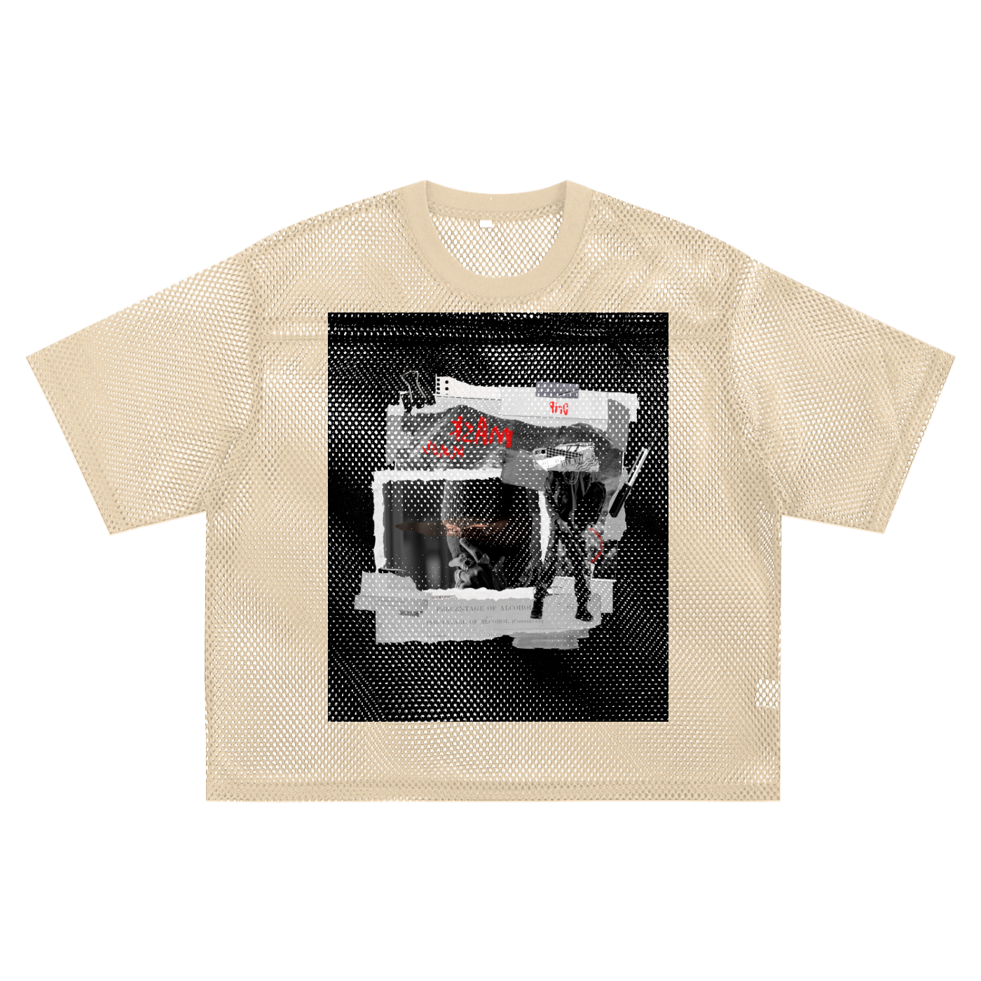 See-through Boxy Net T-Shirt