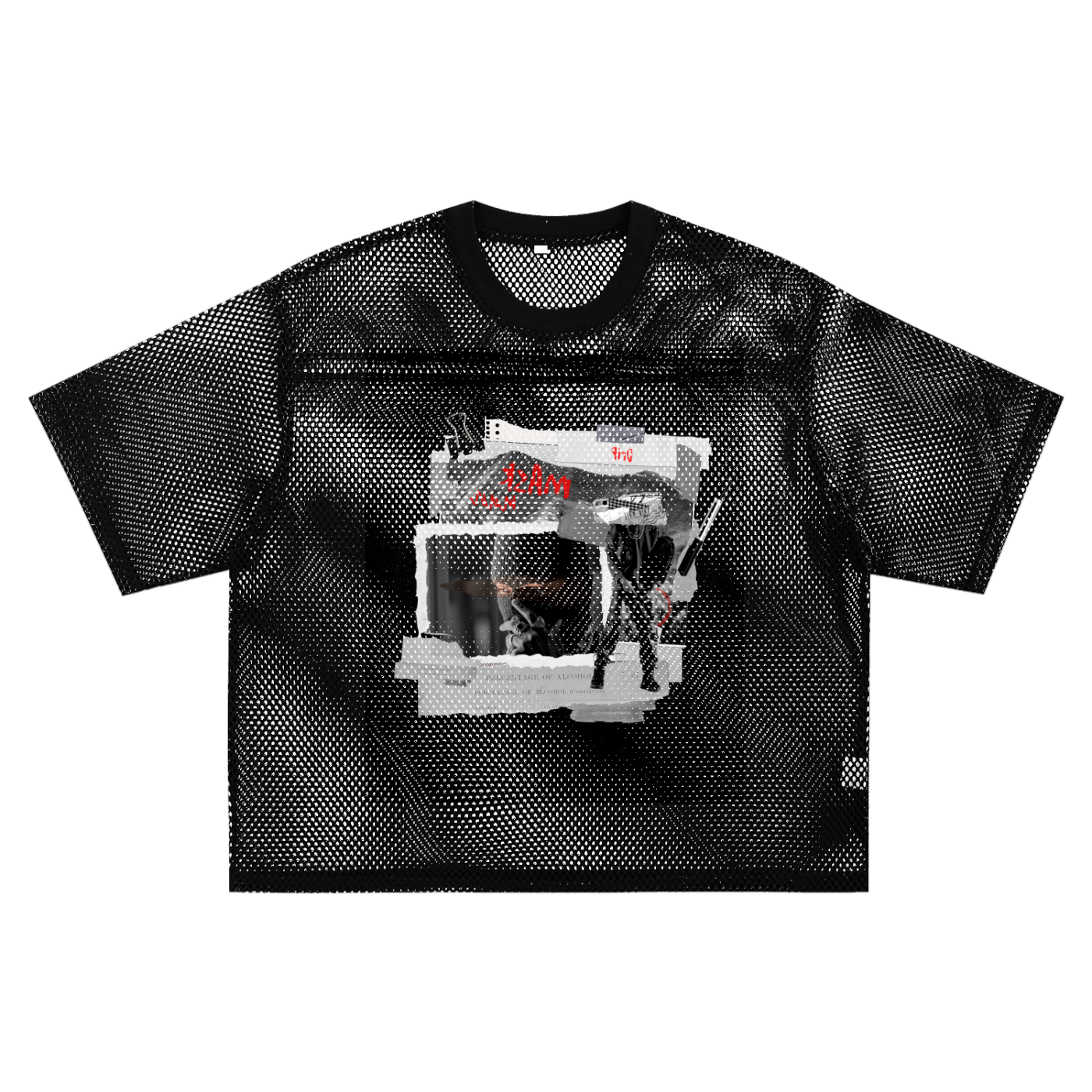 See-through Boxy Net T-Shirt