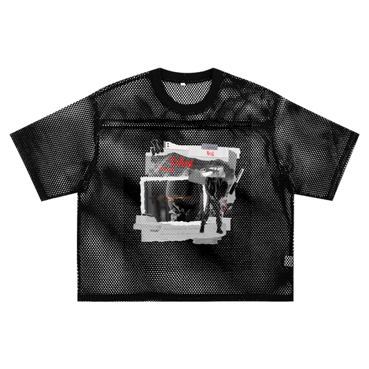 See-through Boxy Net T-Shirt