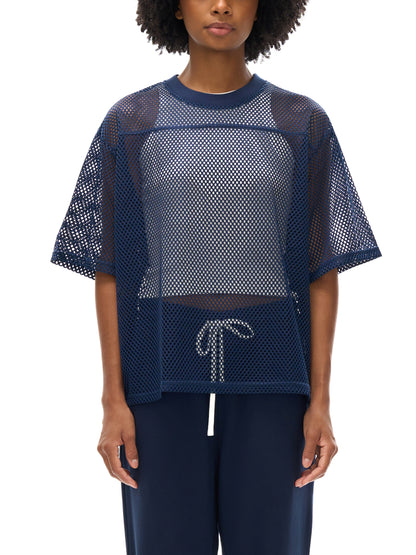 See-through Boxy Net T-Shirt