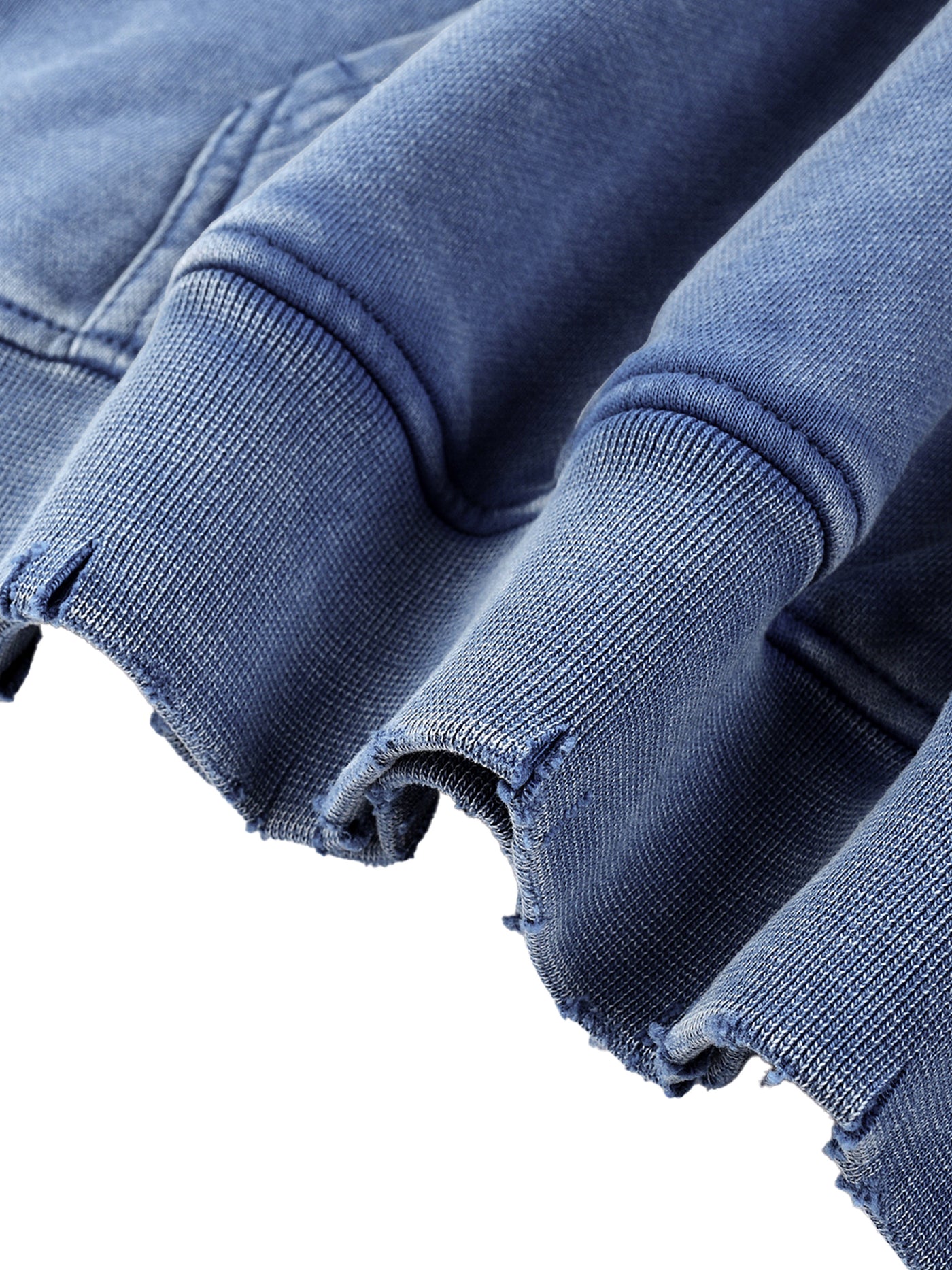 Snow Wash Hand-Frayed Heavyweight  Hoodie